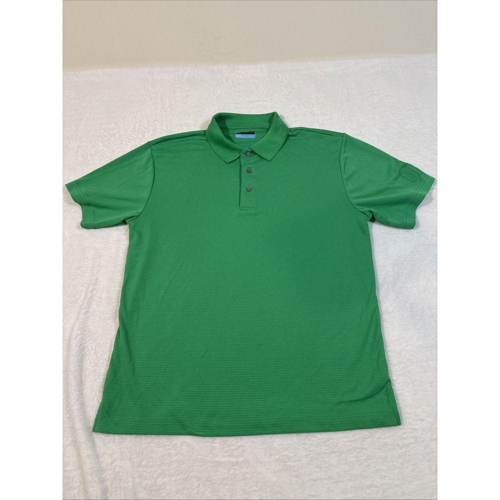 PGA‎ Tour Green Men's Short Sleeve Golf Polo Performance Large